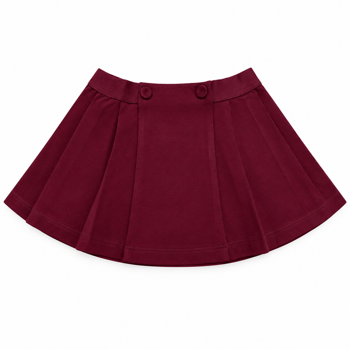 burgundy plooirokje van dr. kid