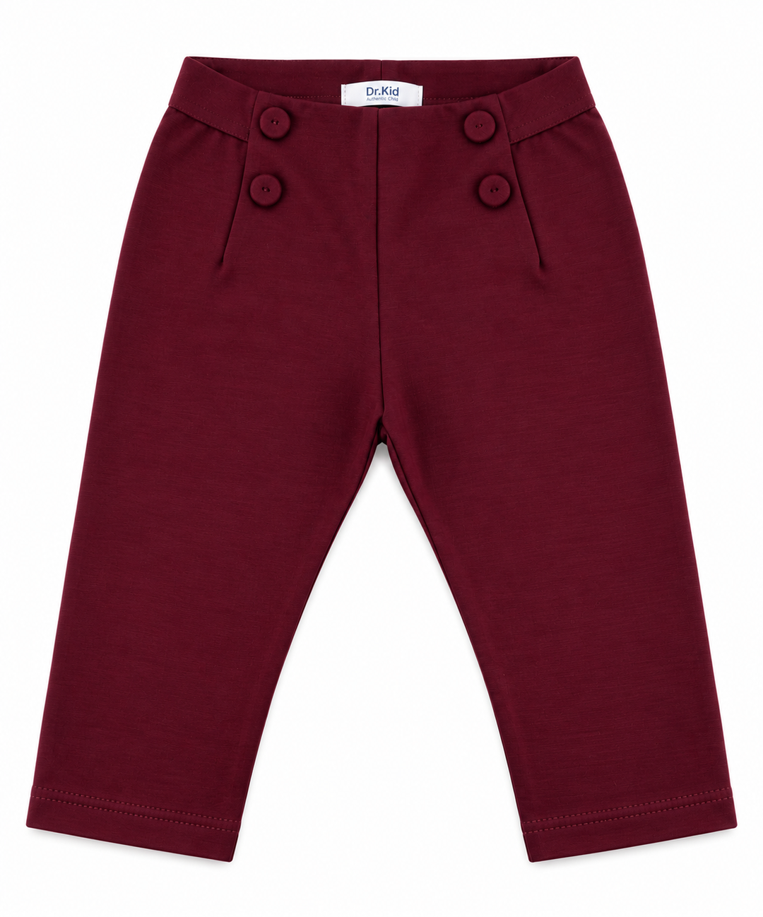 bordeaux kleurige legging met sierknopen van dr kid