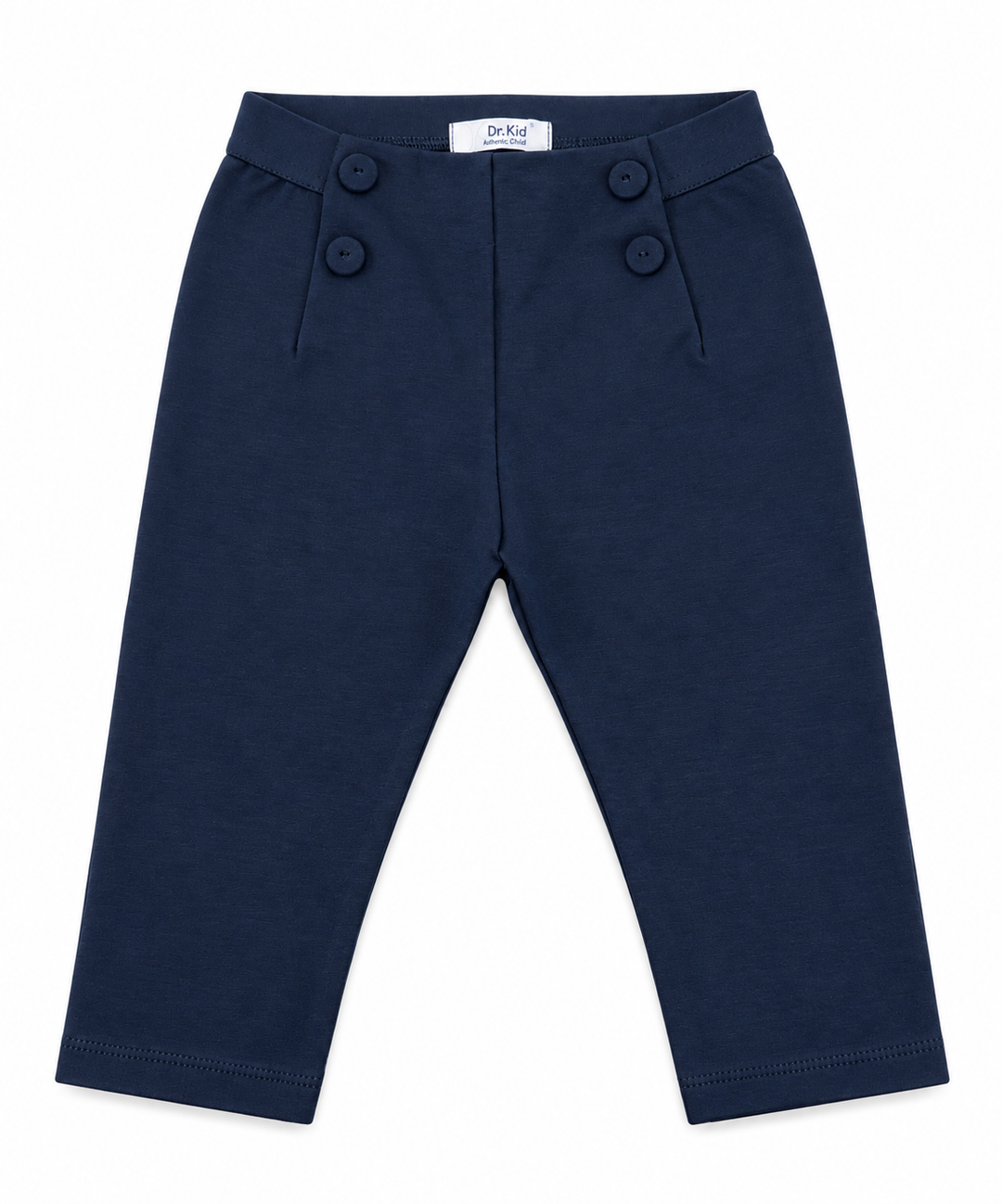 donkerblauwe legging met sierknopen van dr. kid
