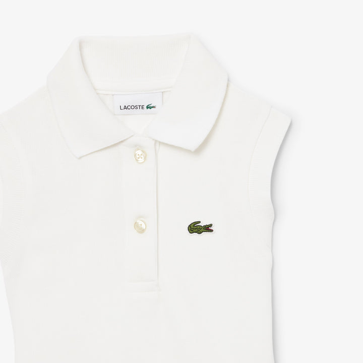 Mouwloze meisjes jurk met logo – Lacoste