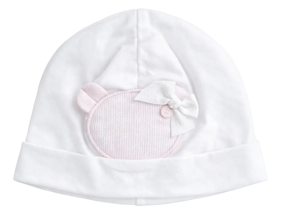 My First Collection mutsje baby wit roze beer