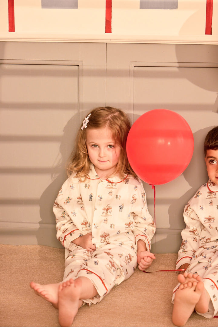 Atelier Babbi Tweedelige Pyjama Funfair – Katoen Satijn