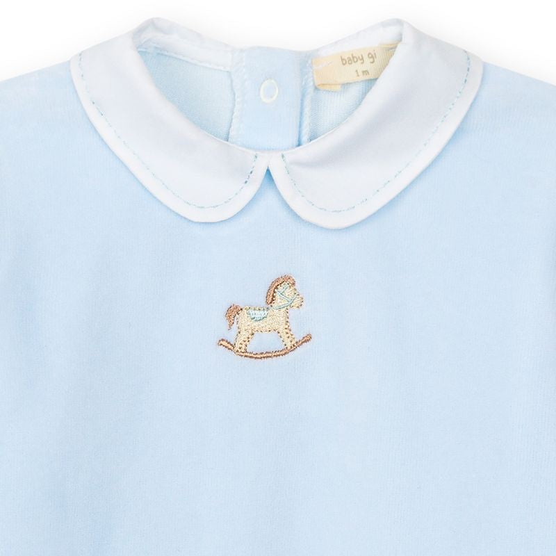 Baby Gi Velours Boxpakje met Hobbelpaardje