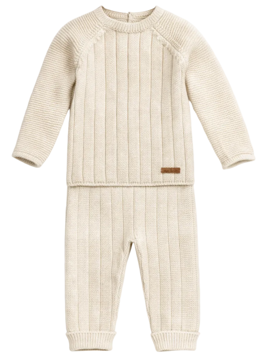 Mac Ilusion baby pakje beige gebreid set