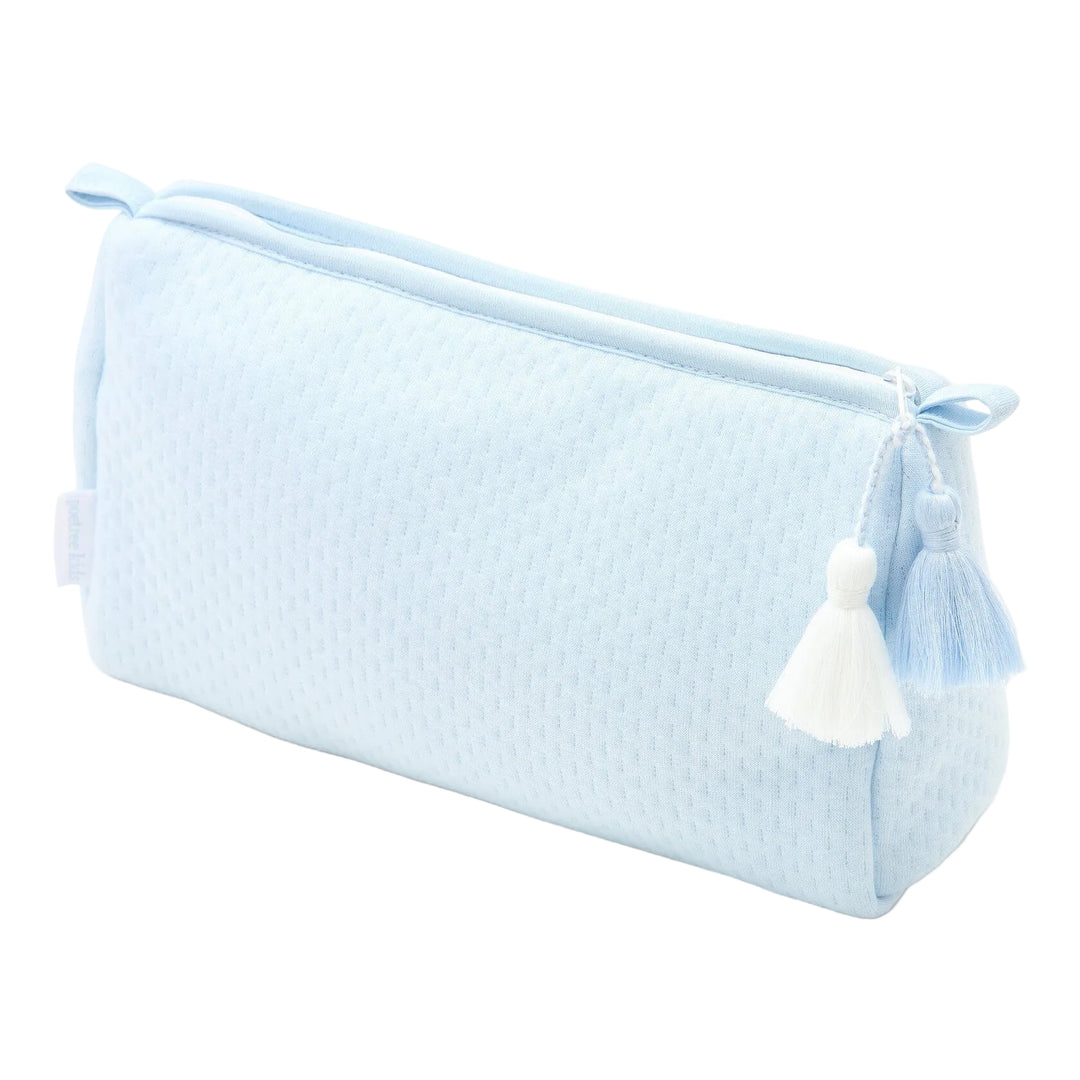 Toilettas in lichtblauw jersey katoen uit de Blue Dreams collectie van Poetree Kids