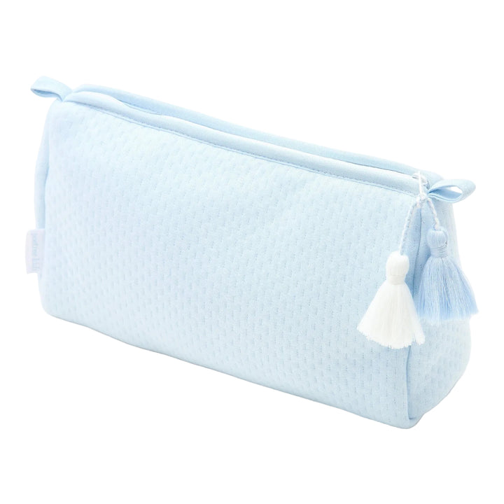 Toilettas in lichtblauw jersey katoen uit de Blue Dreams collectie van Poetree Kids