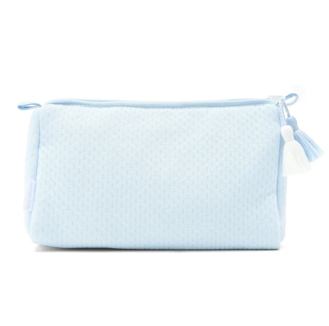 Jersey katoenen toilettas uit de Blue Dreams Collectie te personaliseren met naam van Poetree Kids 