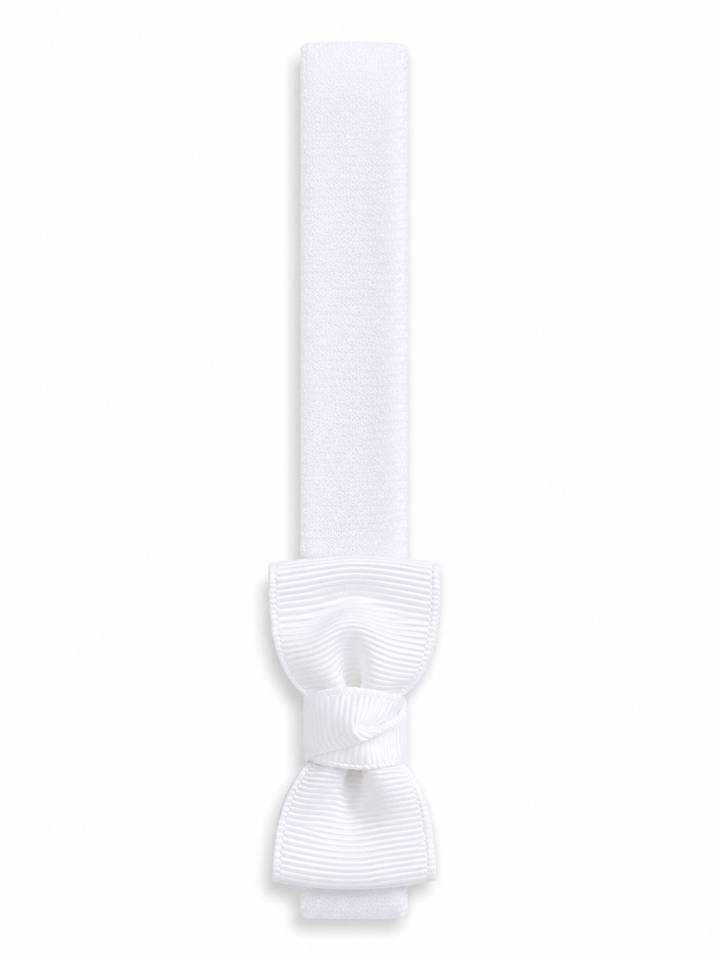 Witte haarband met dubbele strik in wit van Siena