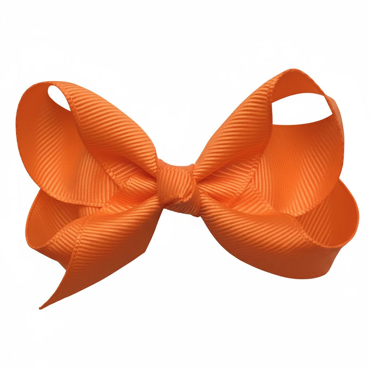 Oranje haarstrik met clip voor meisjes