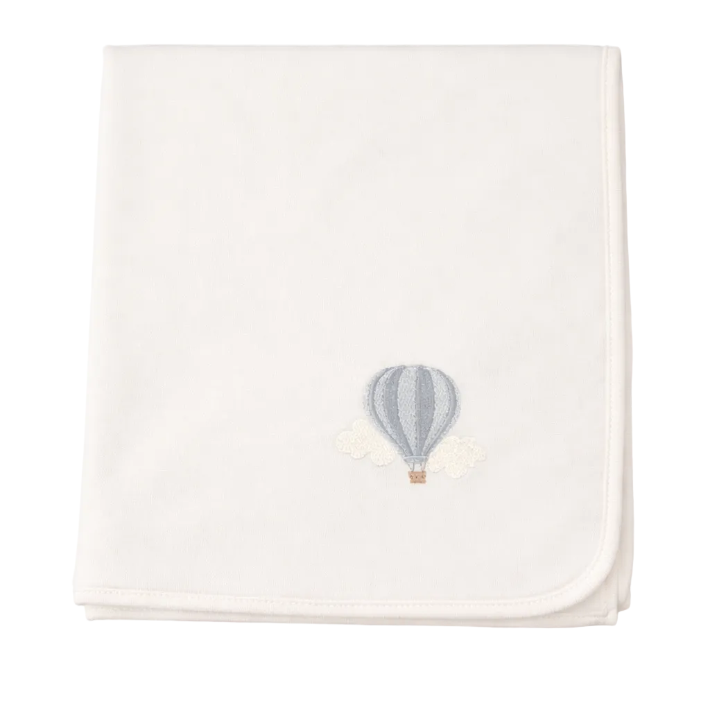 hydrofiele spuugdoek met luchtballon bordurring van baby Gi 