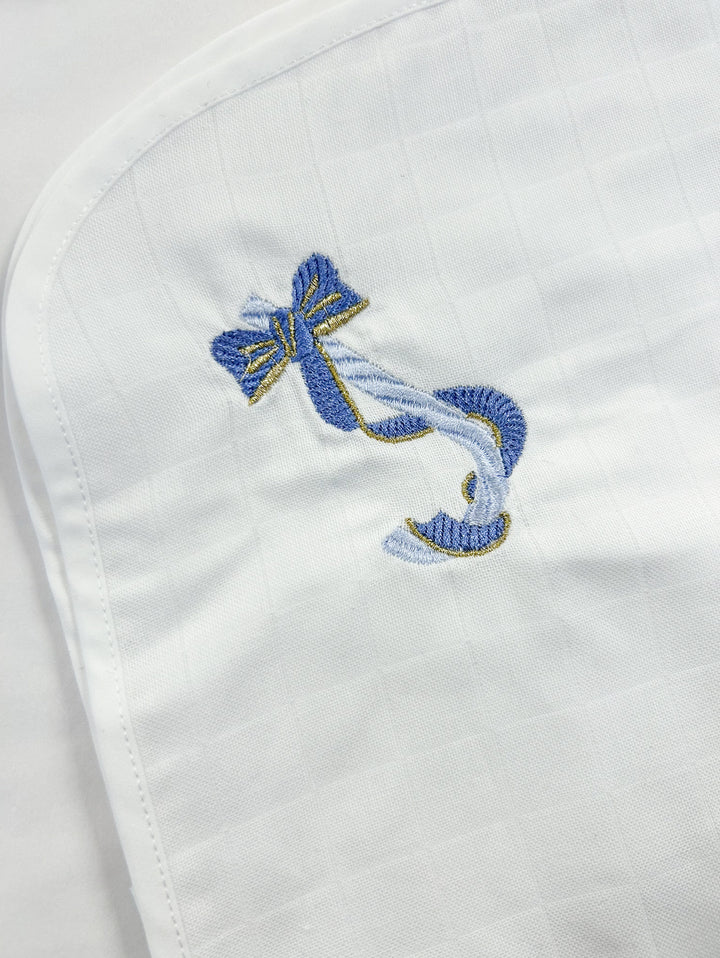 Hydrofiele doek gepersonaliseerd met ribben letter