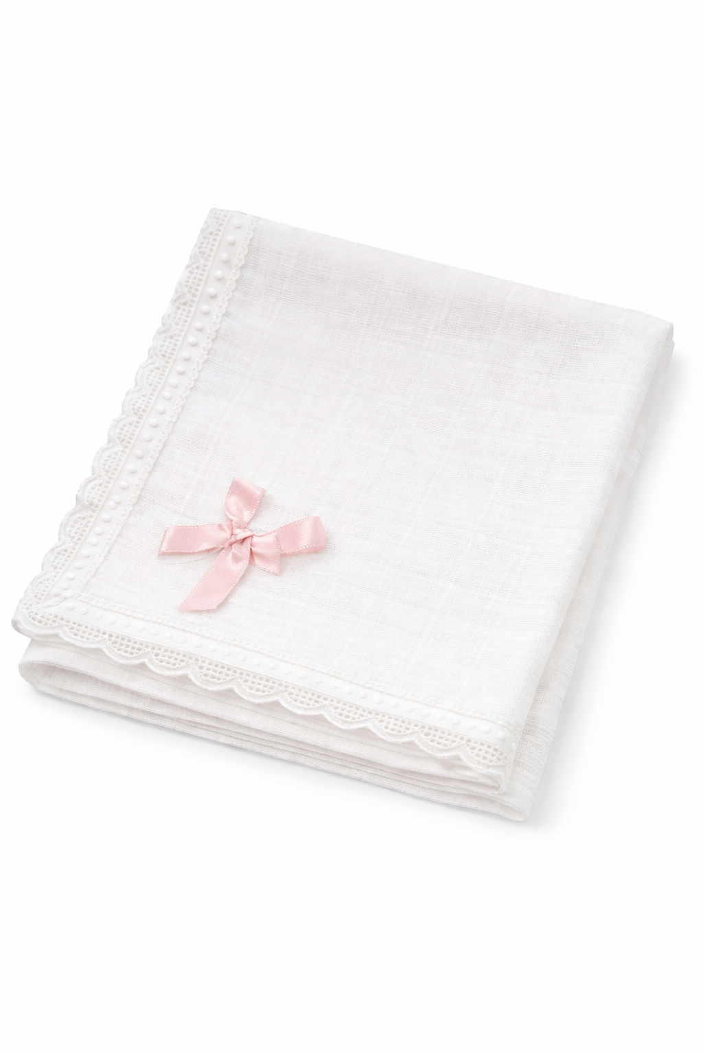 Hydrofiele doek met lichtroze strikje van Babidu