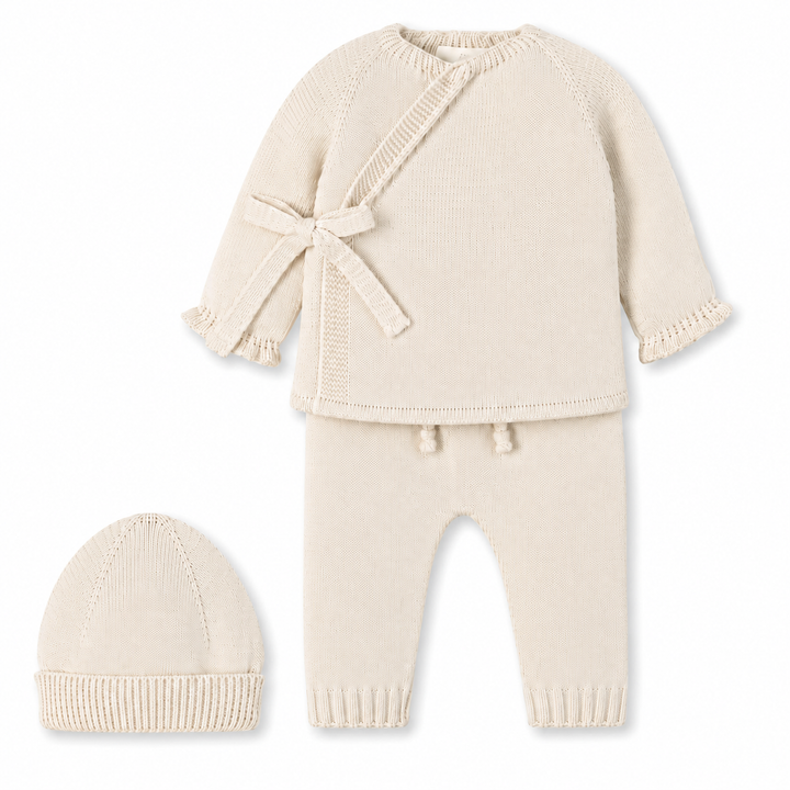 Mac Ilusion 3-delig Gebreid Babypakje met Mutsje