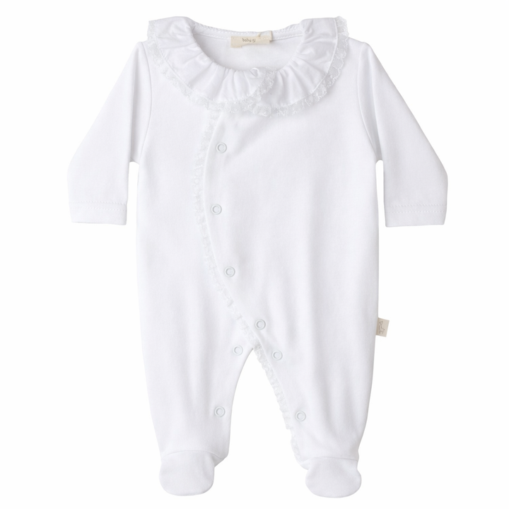 Babypakje Lace kraag velours - Baby Gi
