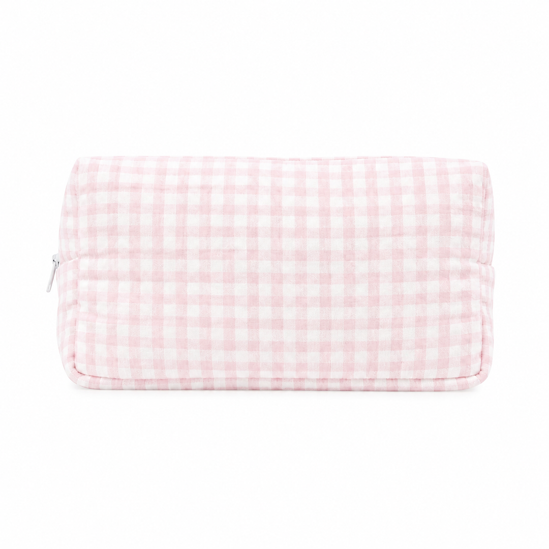 Gepersonaliseerd Vichy Toilettasje met Naam