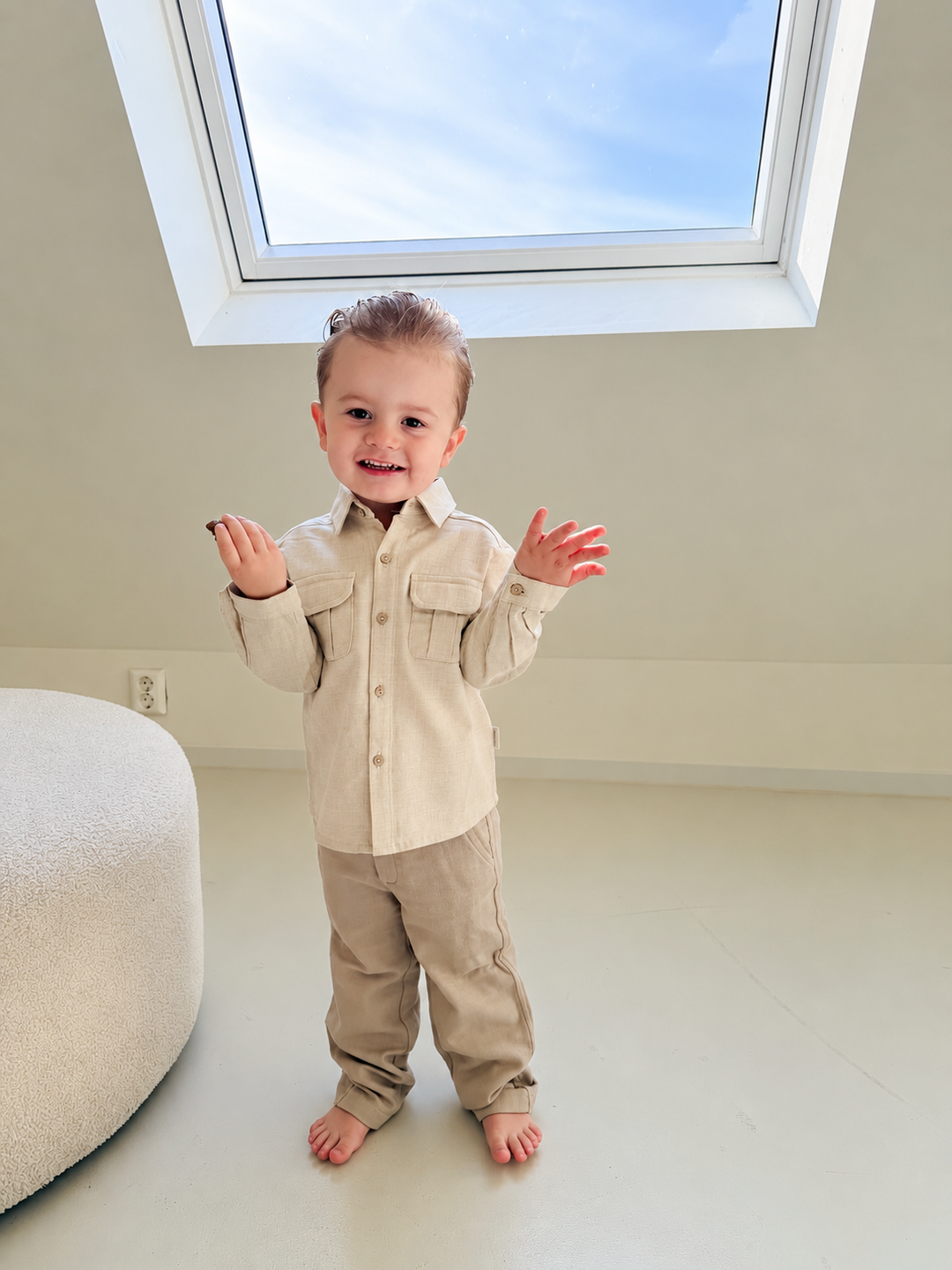 Martin Aranda chino broekje beige | 100% katoen