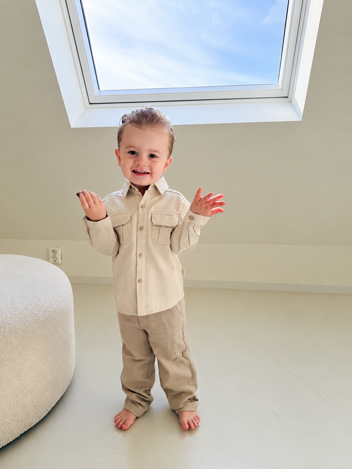 Martin Aranda chino broekje beige | 100% katoen