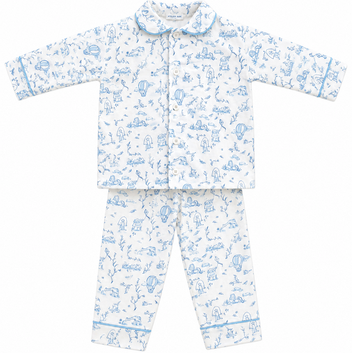 Atelier Babbi Tweedelige Pyjama Toile de Jouy – Katoen Satijn