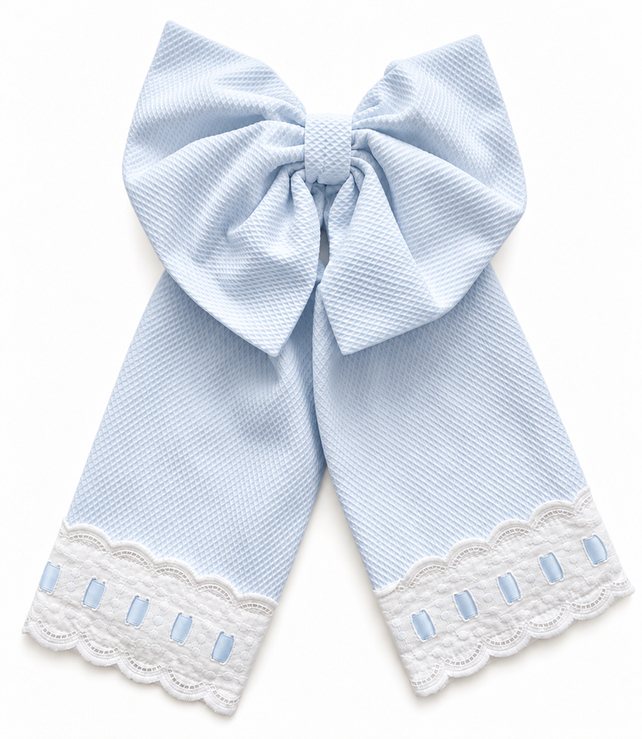 Pique Embroidery Bow personalized with name - Little Mack