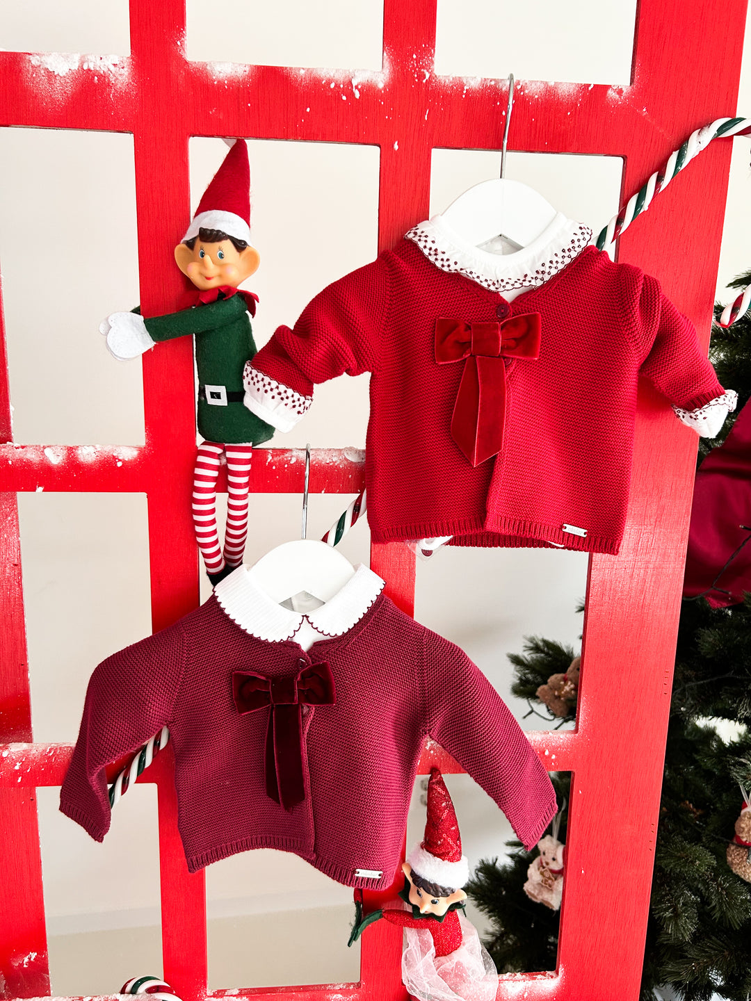 Vestje Garter Stitch Coquette strik - Cóndor