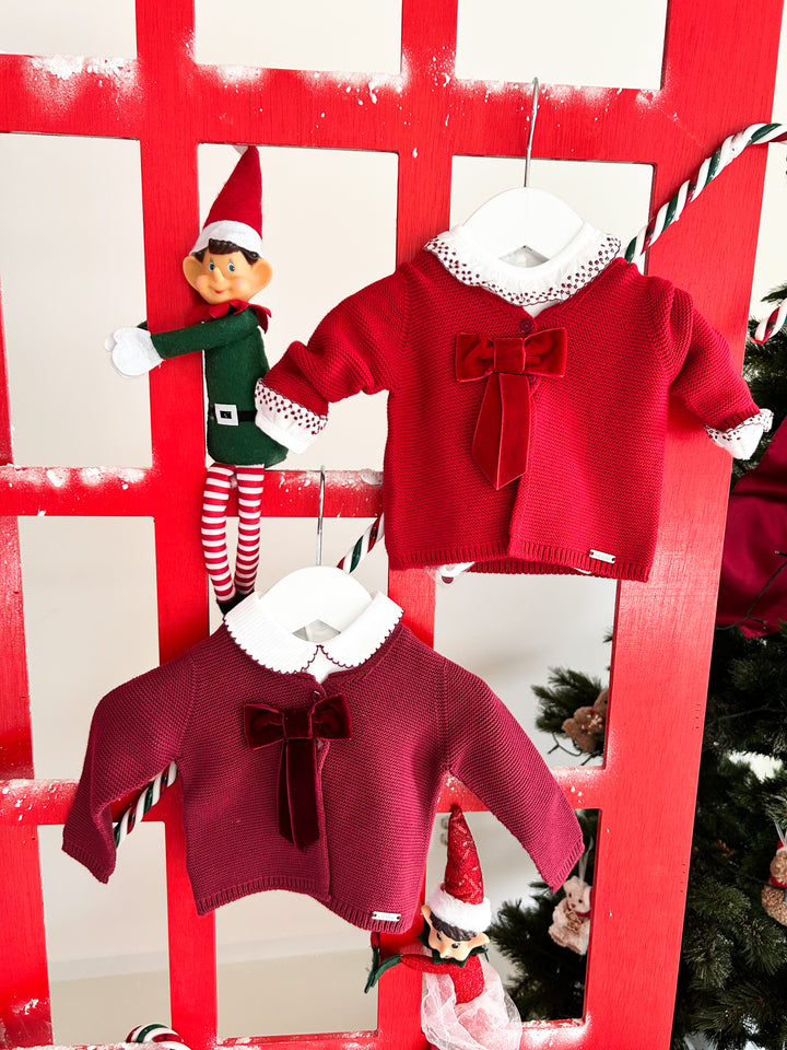 Vestje Garter Stitch Coquette strik - Cóndor