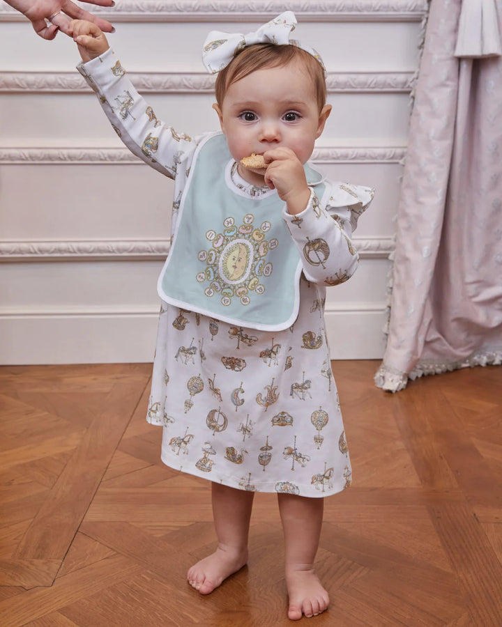 Atelier Choux Satin Bib Zodiac Blue – Slabber