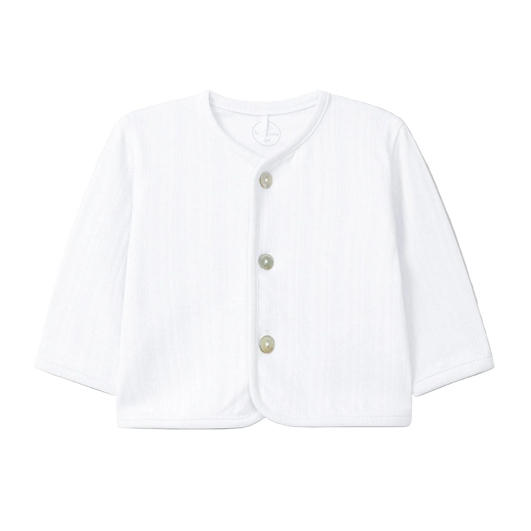 Wit jasje met ajour van Laranjinha