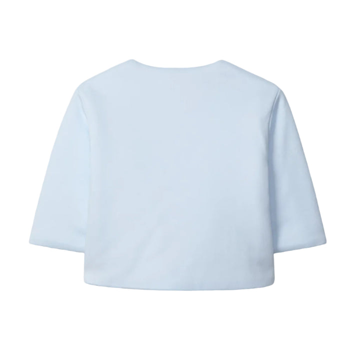 basic babyjasje lichtblauw achterkant