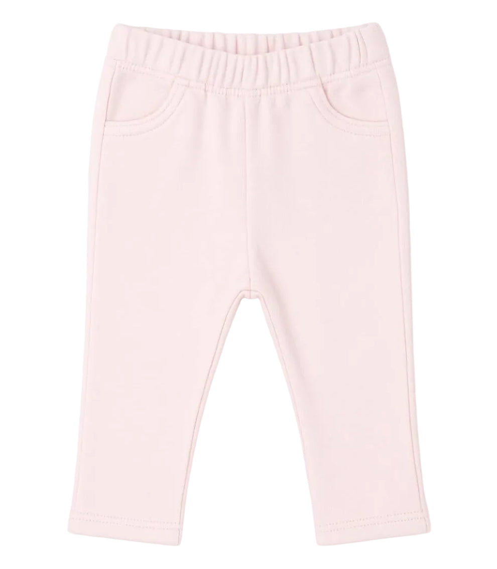 Bais joggingbroekje met fake zakjes in lichtroze van het merk babidu