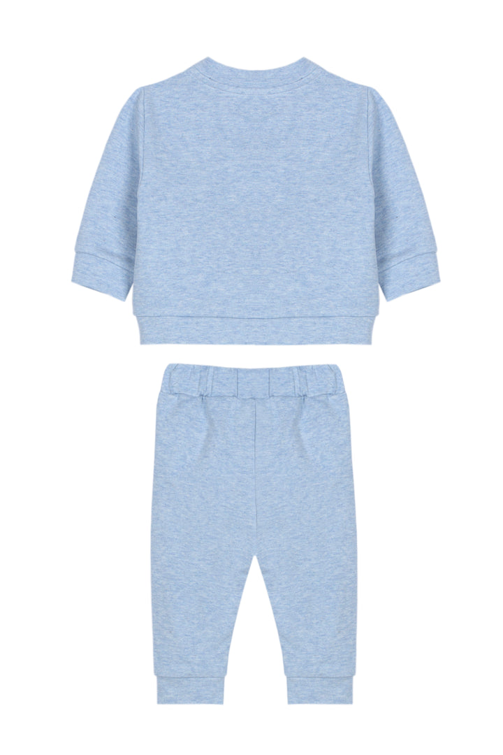 Patachou baby trui en broek set met teddy applicatie