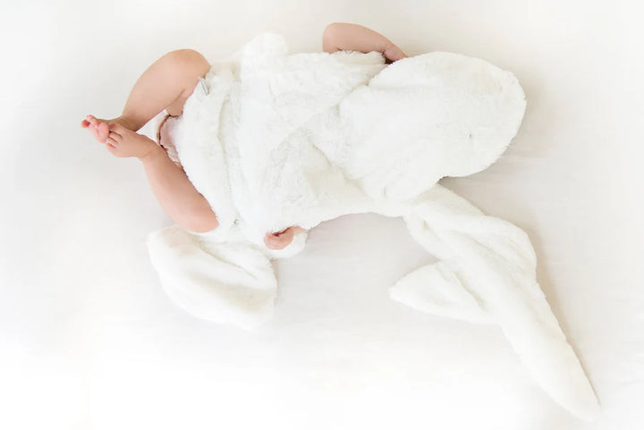 Witte XXL knuffeldeken Moppie van Dimpel