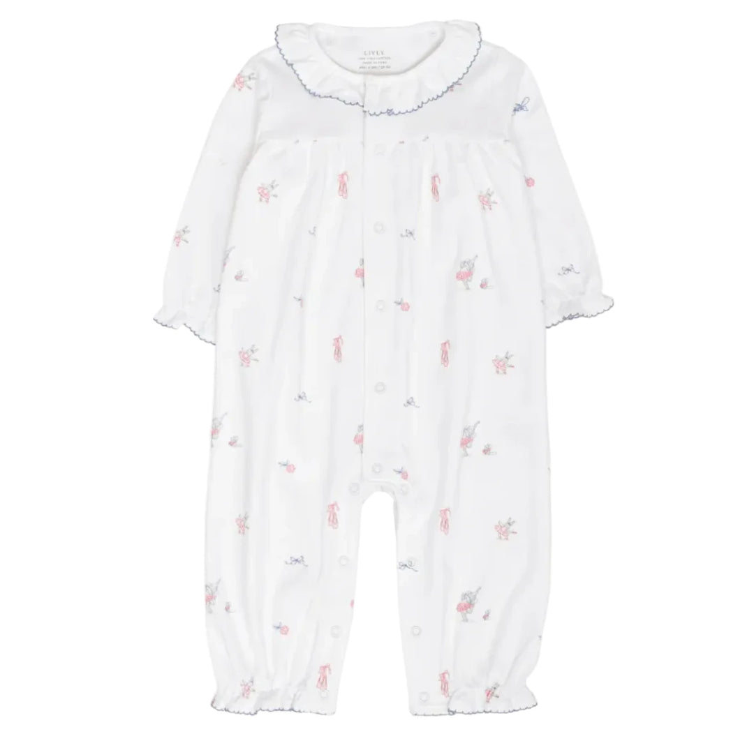 gia ballerina pyjama onesie van livly met olifantjes