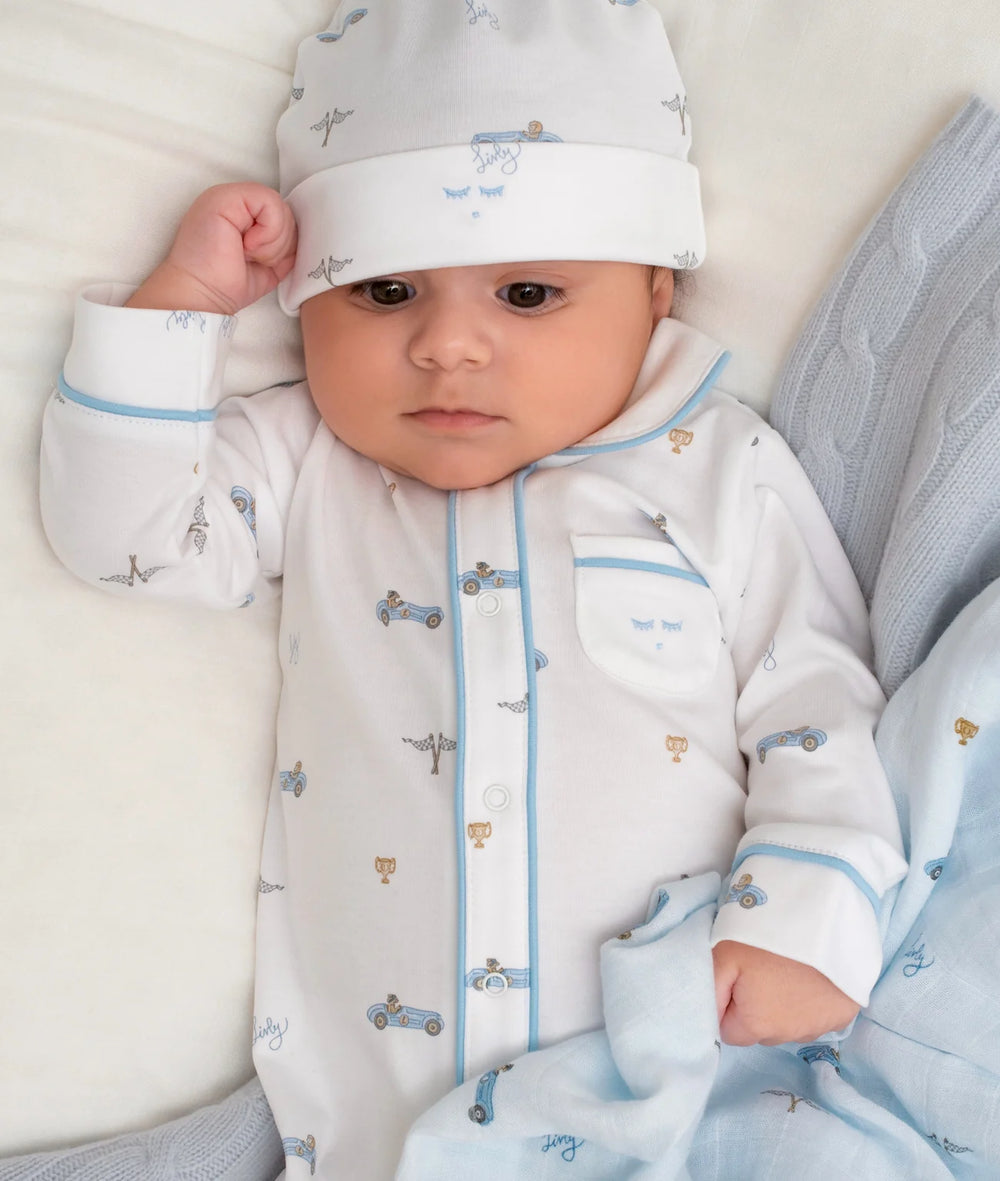 livly pima katoenen pyjama met auto print van livly 