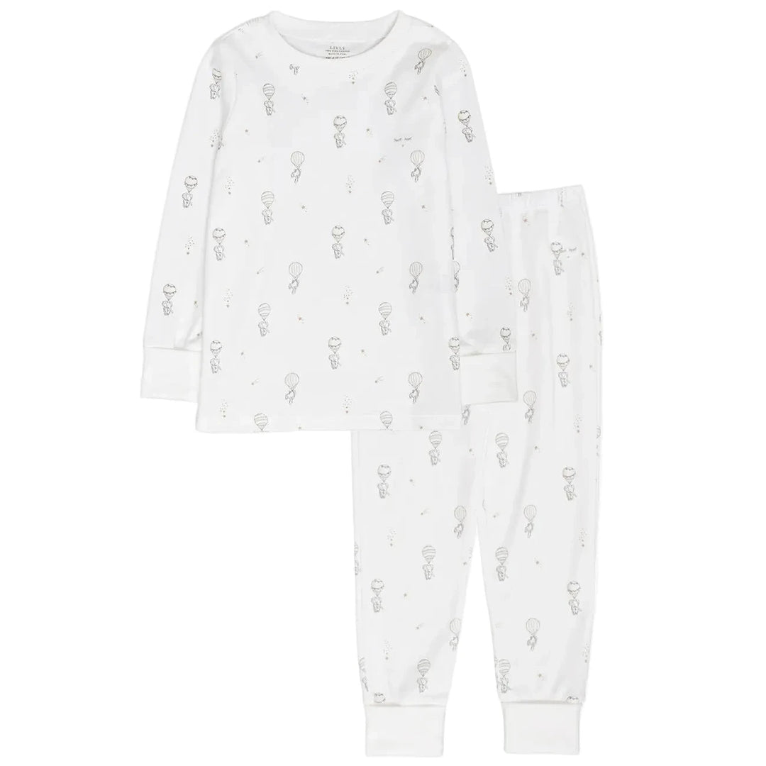 tweedelige unisex pima katoenen pyjama van livly 