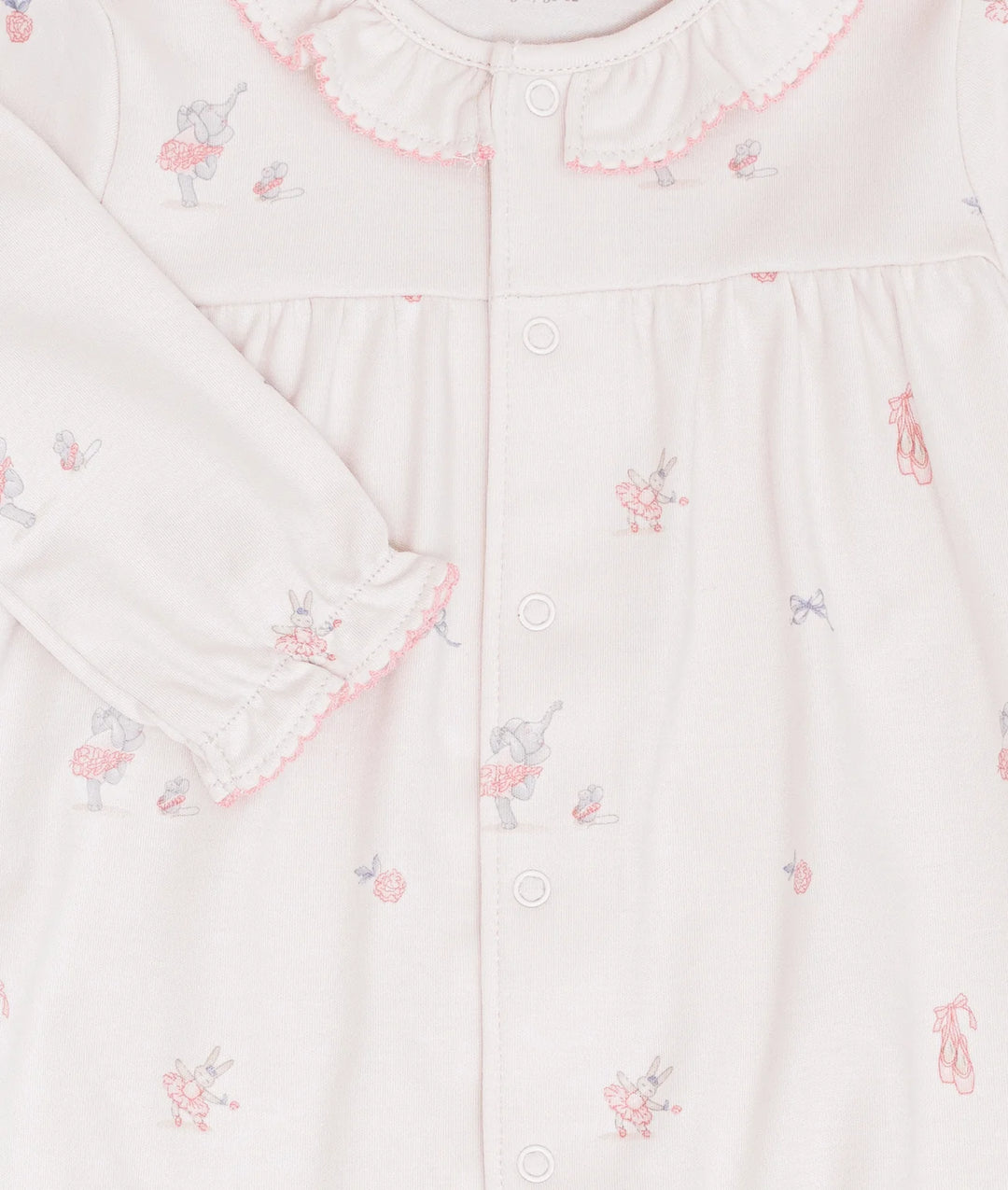 details van pajama met ballerina olifant in lichtroze van livly