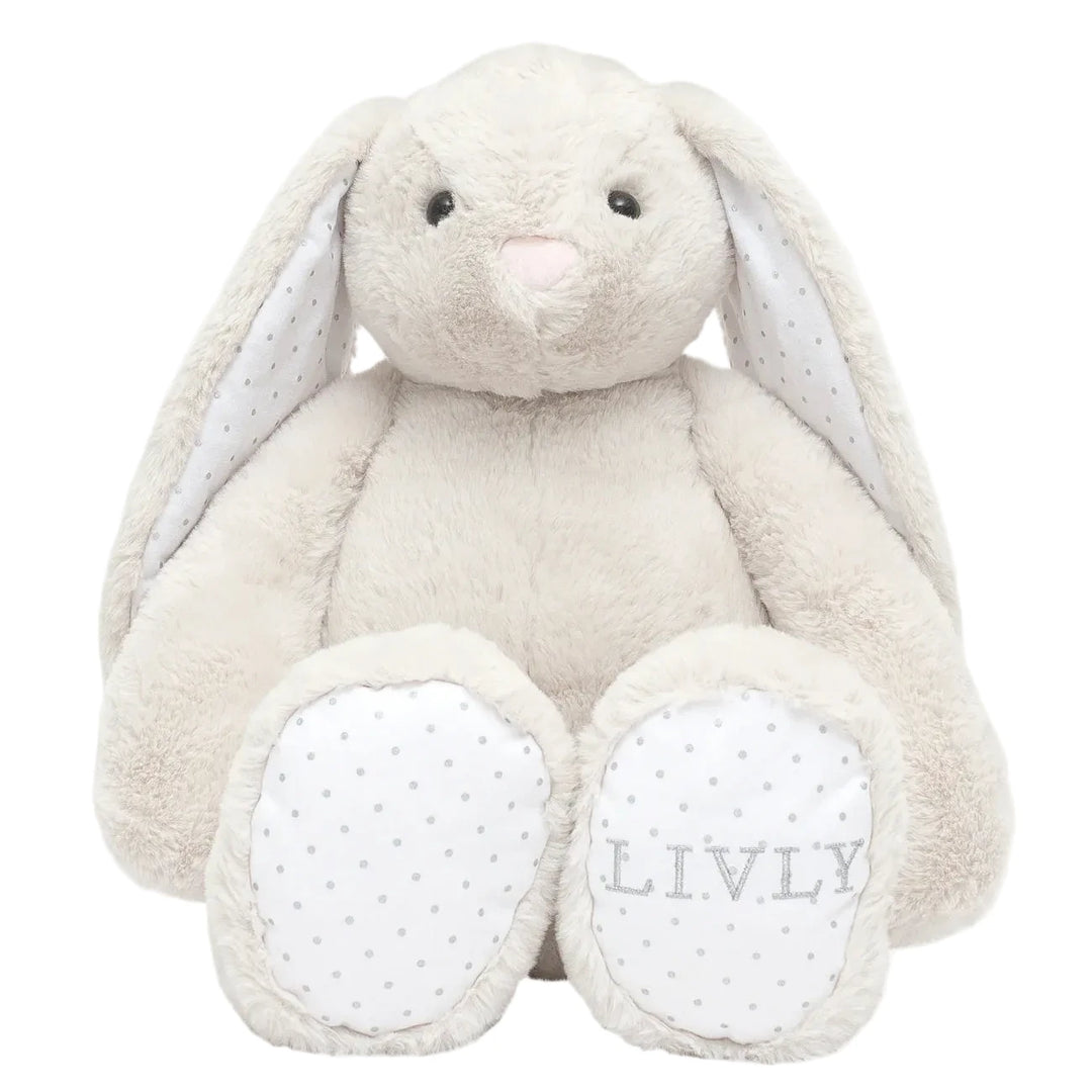 Knuffelkonijn Giant Bunny Marley met stippendetails van het merk LIVLY unisex knuffelkonijn