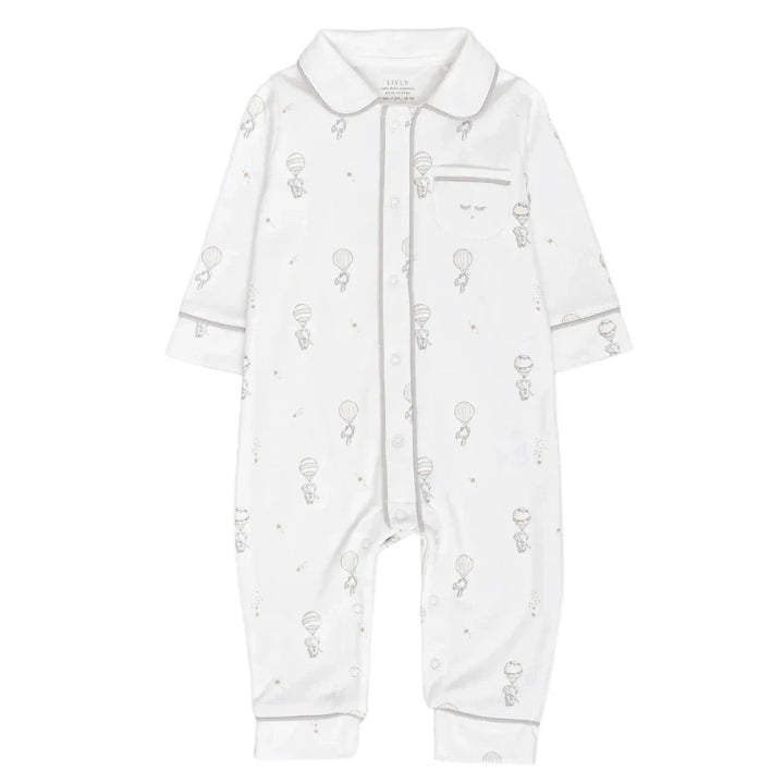 voorkant greg pyjama met luchtballonnen en olifanten