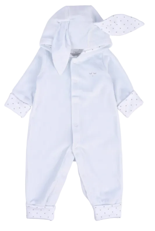 Livly Bunny Overall lichtblauw met bunny capuchon