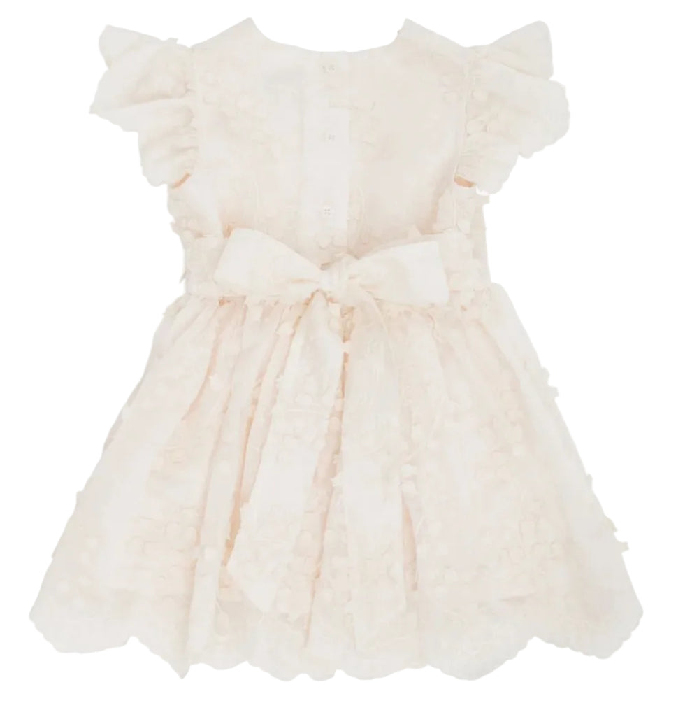 livly eliza jurk ivory achterkant bloemenborduursel little mack