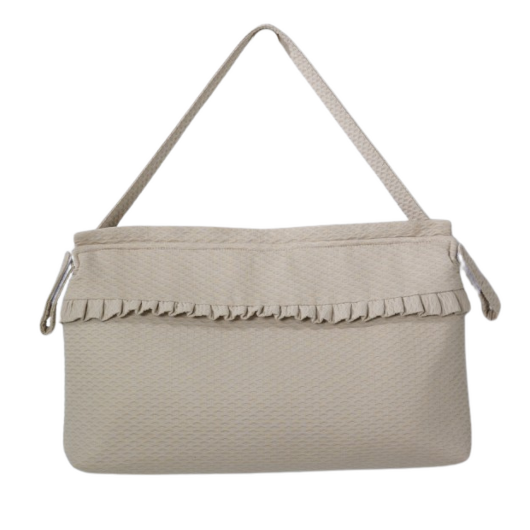 Camelkleurige pique city luiertas