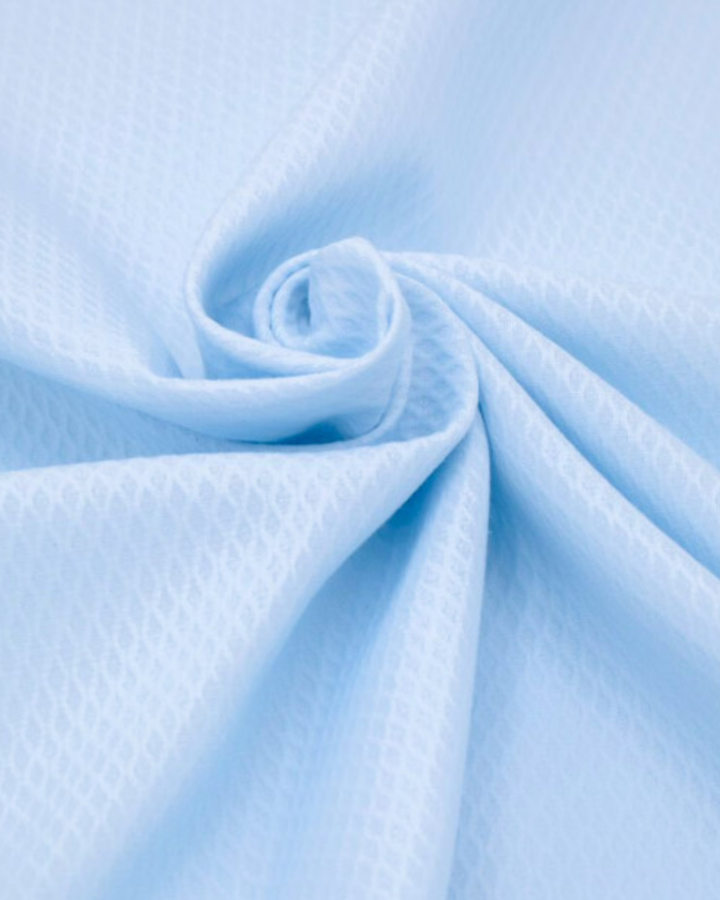lichtblauwe pique stof