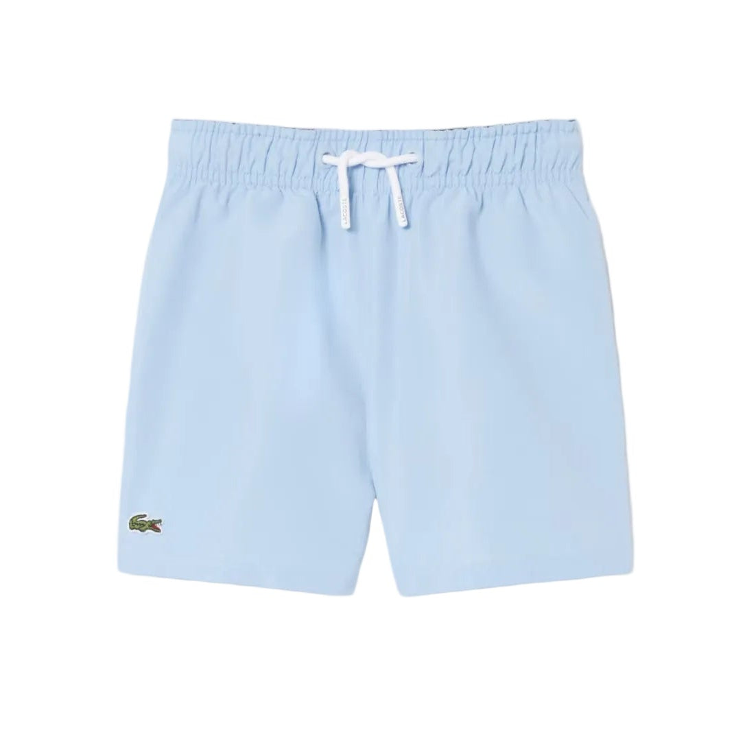 Jongens zwemshort van Lacoste met elastische taille en krokodil logo