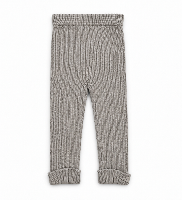 taupe kleurige unisex legging van martin aranda voor jongens en meisjes