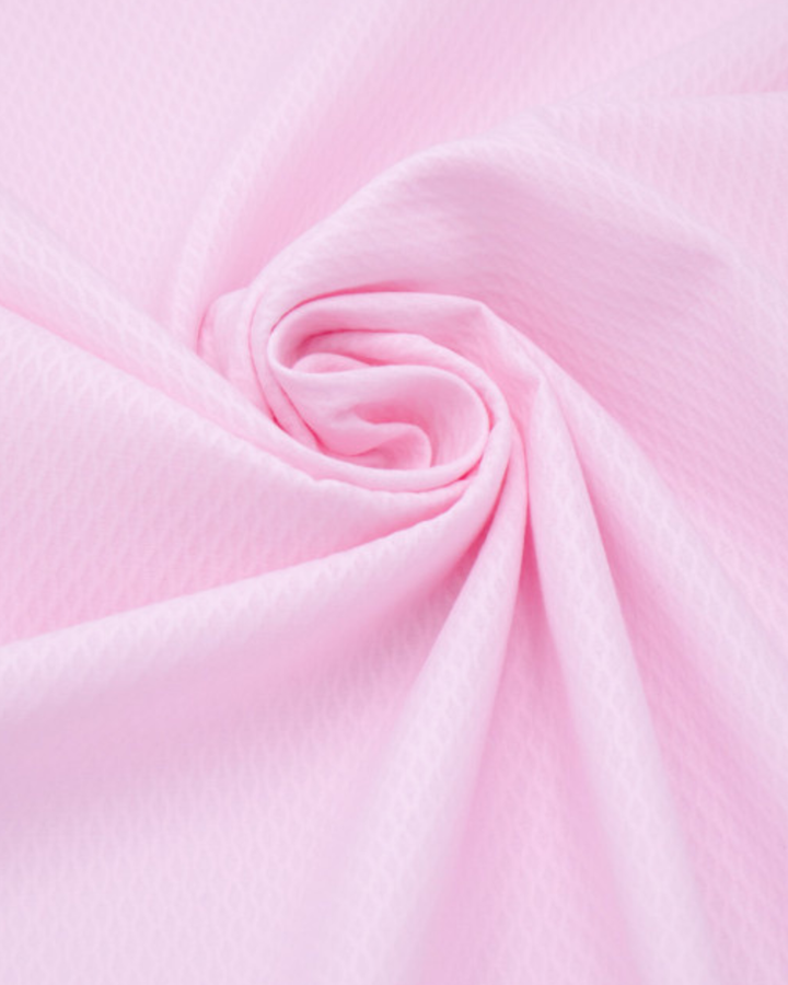 Lichtroze pique stof