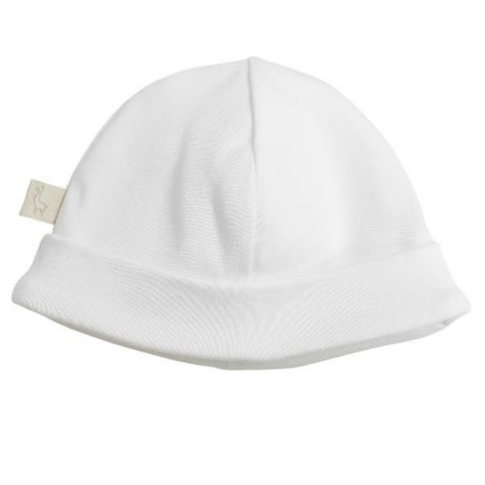 Basic katoen babymutsje van Baby Gi in wit