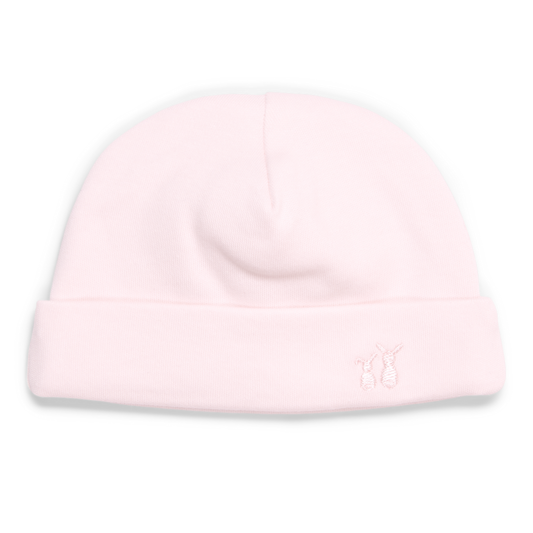 Soft pink babymutsje van Poetree Kids