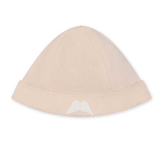 Babymutsje in peach pink met vleugels van Baby Gi 