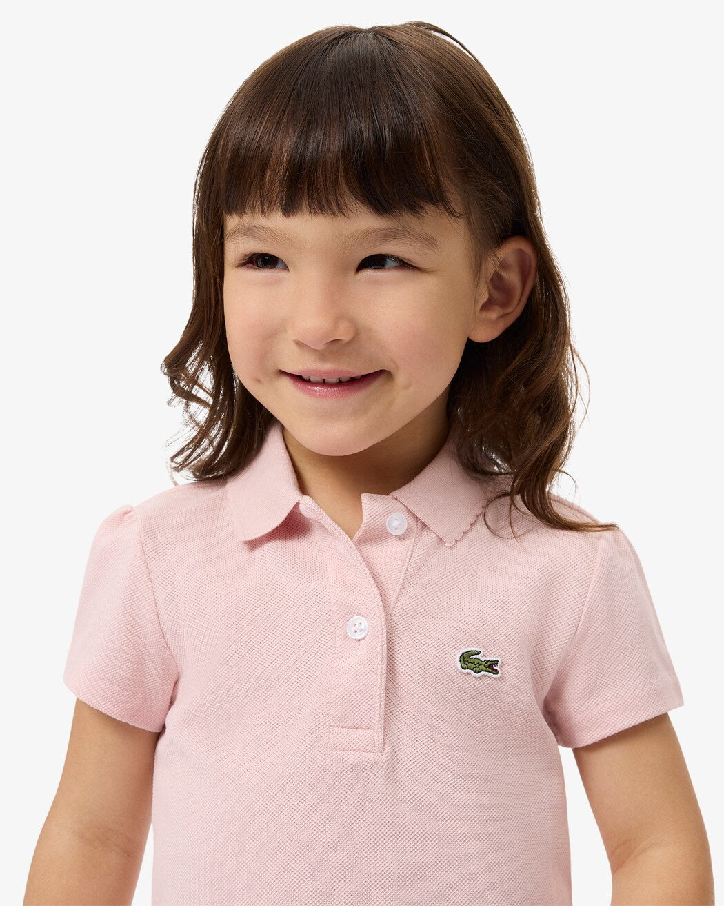 Meisjes polo met logo en contrastkraag – Lacoste
