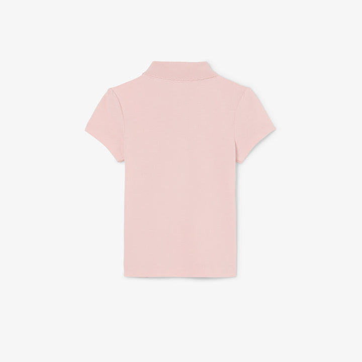 Meisjes polo met logo en contrastkraag – Lacoste