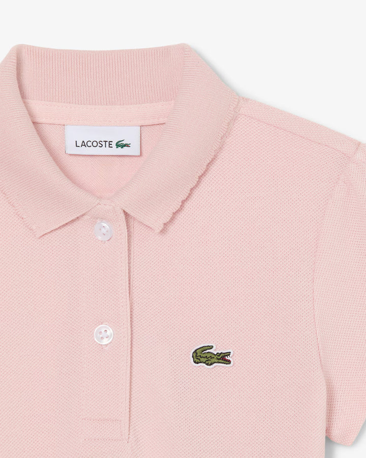 Meisjes polo met logo en contrastkraag – Lacoste